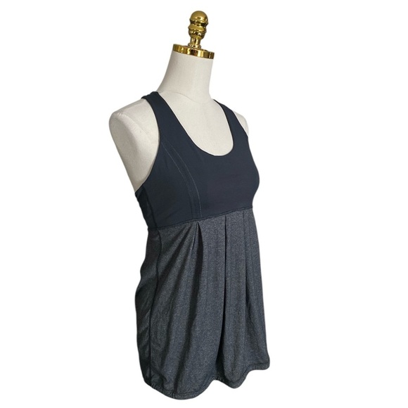 LULULEMON Women’s Power Dance Two Color Tone Black/Gray Sleeveless Tank Size 8 - Picture 2 of 7